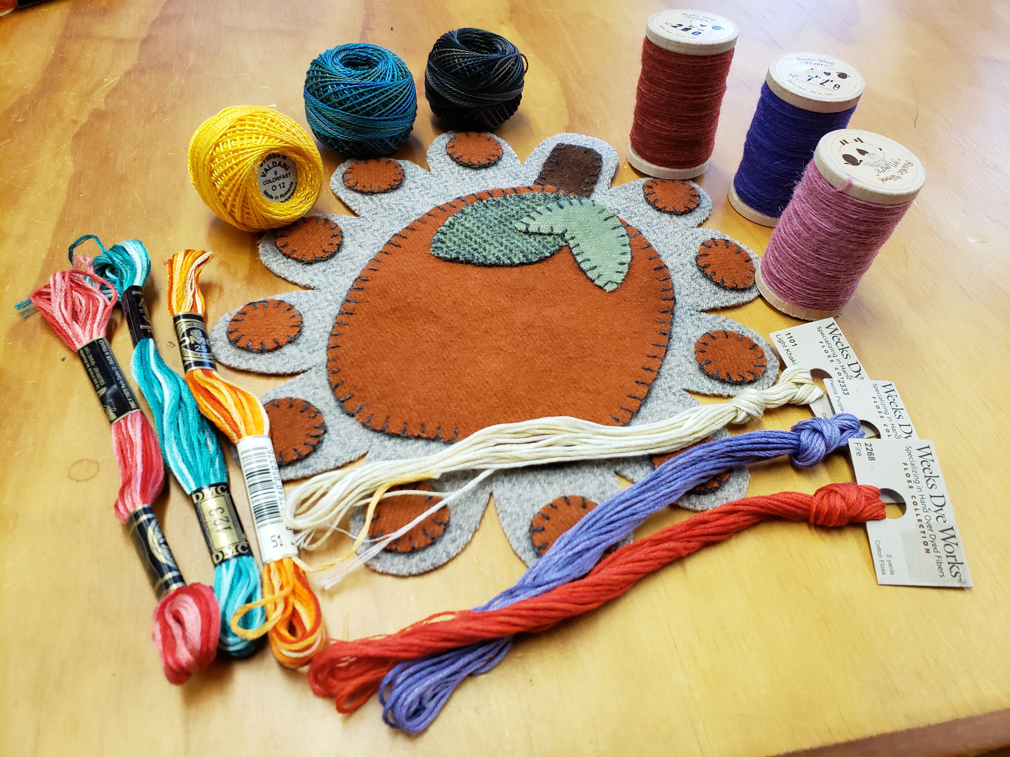 Applique Threads, Floss & Needles Wool and Dye Works