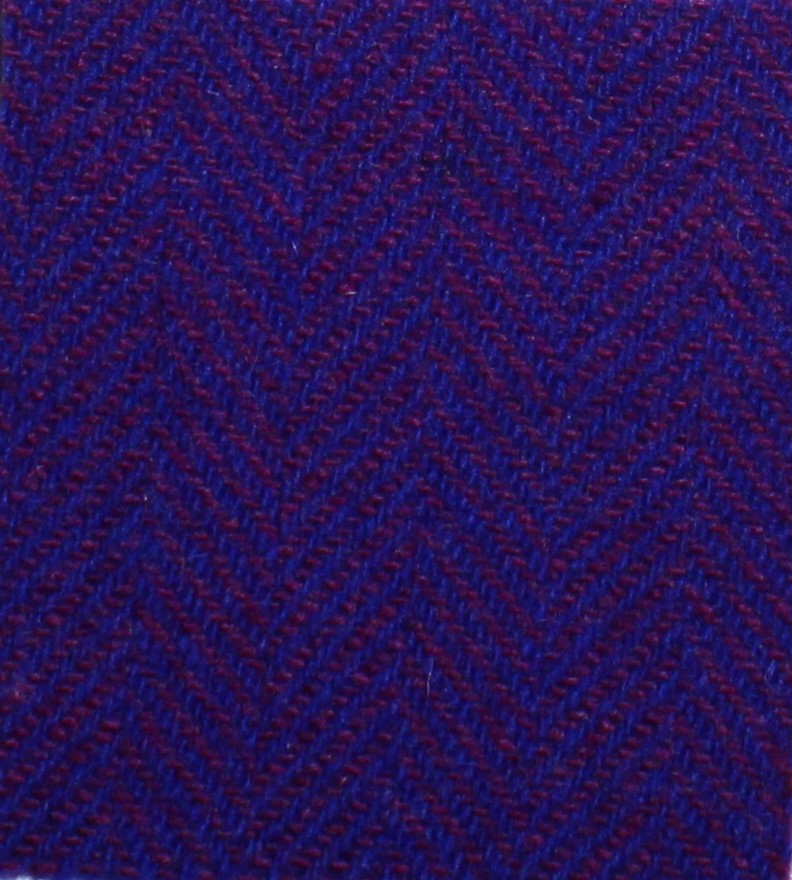 Purple Herringbone Bolt Wool