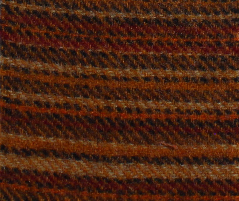 Rust and Brown Stripes Bolt Wool
