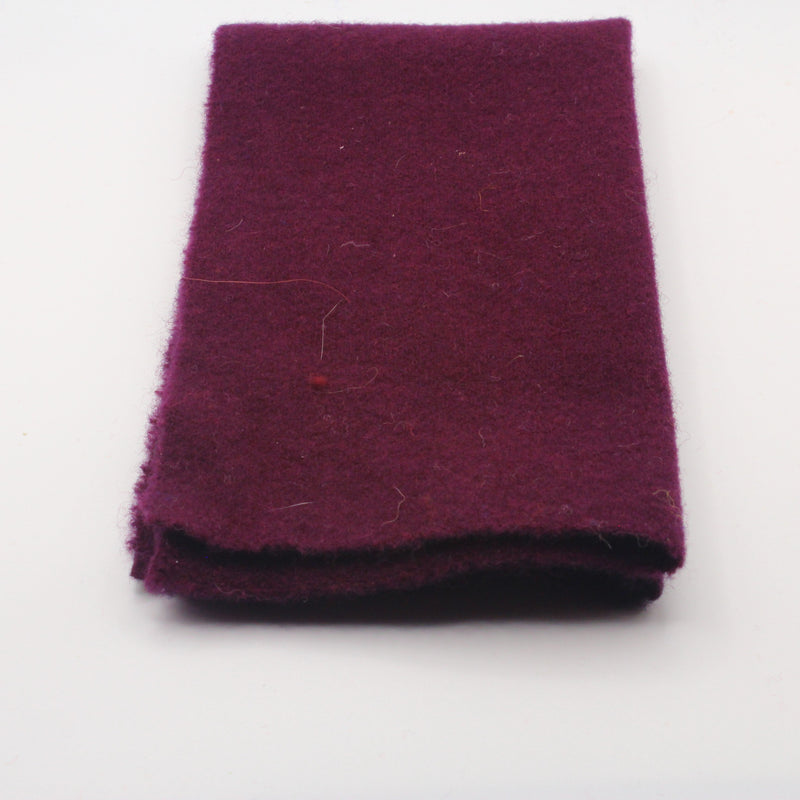 Boysenberry - Hand Dyed Wool 7" Sweetheart Square