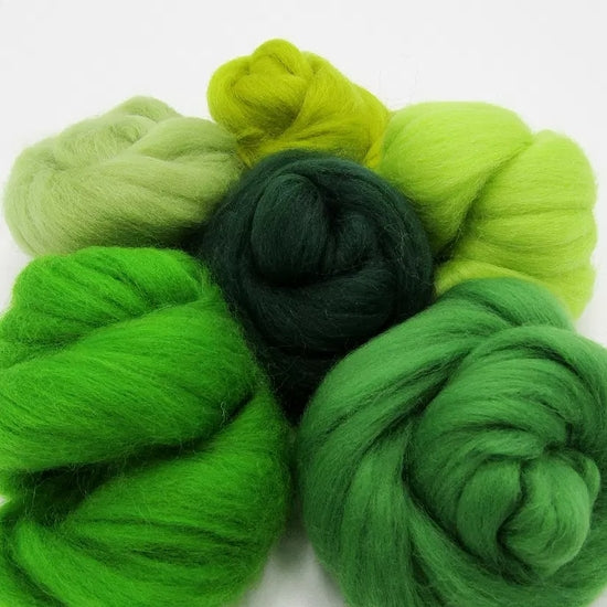 Green Tones Merino Wool Collection Wool and Dye Works