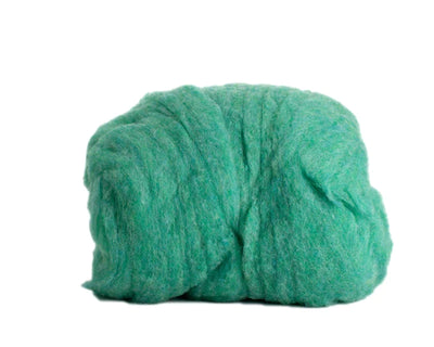 Hand Dyed Wool Batting Sea Green