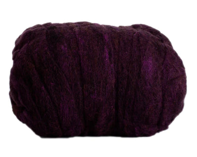 Hand Dyed Wool Batting Blackberry