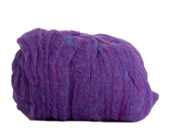Hand Dyed Wool Batting Violet