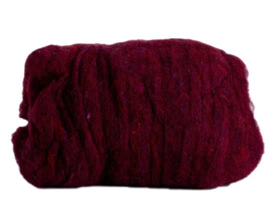 Hand Dyed Wool Batting Teak