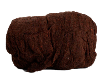 Hand Dyed Wool Batting Teak