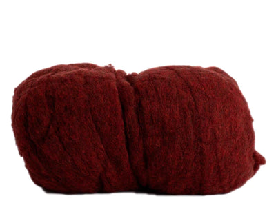 Hand Dyed Wool Batting Russet