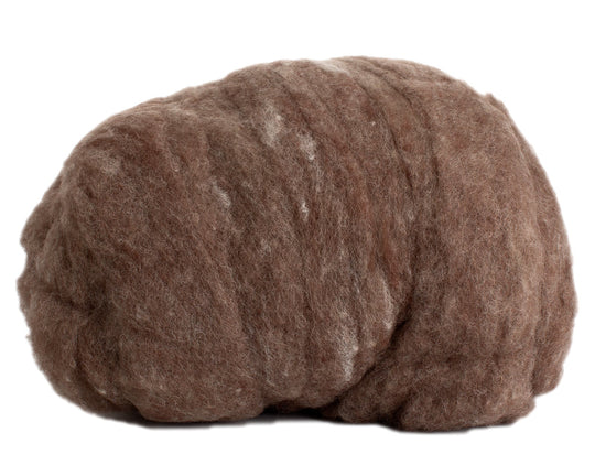 Hand Dyed Wool Batting Toffee