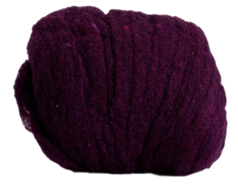 Hand Dyed Wool Batting Black Cherry