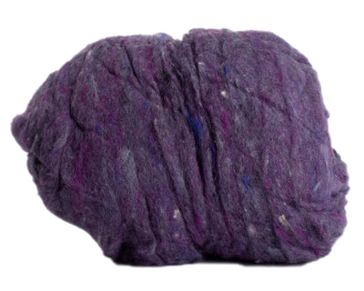Hand Dyed Wool Batting Delphinium