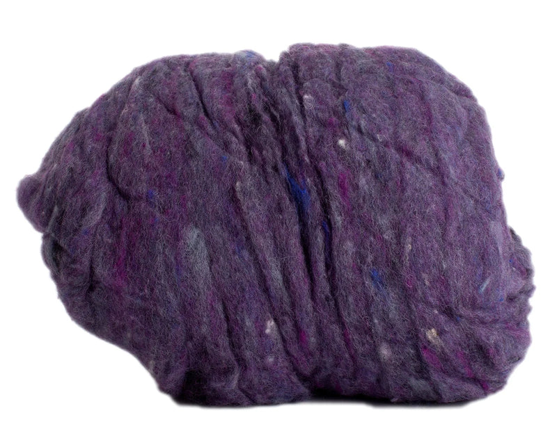Hand Dyed Wool Batting Delphinium