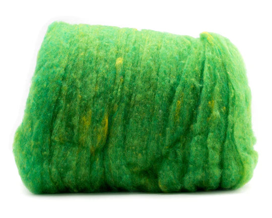 Hand Dyed Wool Batting Kiwi