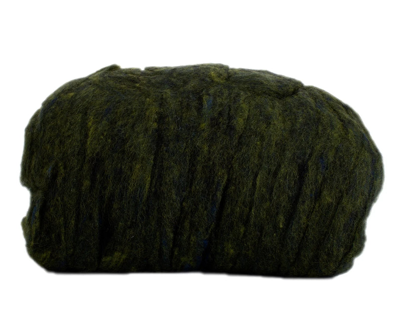 Hand Dyed Wool Batting Cypress