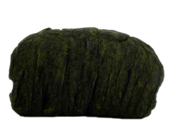 Hand Dyed Wool Batting Cypress