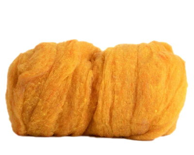 Hand Dyed Wool Batting Gold
