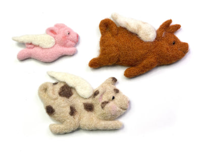 Flying Pigs Needle Felting Kit