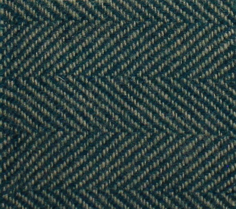 Dark Green Herringbone Bolt Wool