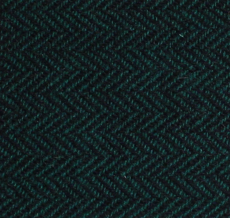Forest Green and Black Herringbone Bolt Wool