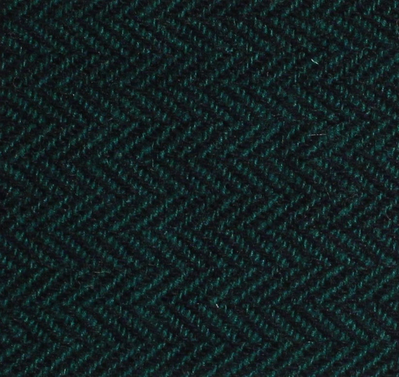 Forest Green and Black Herringbone Bolt Wool