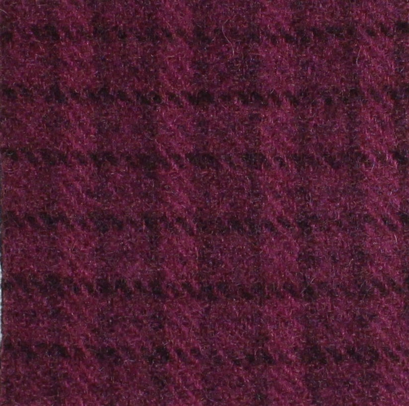 Plum Check Bolt Wool