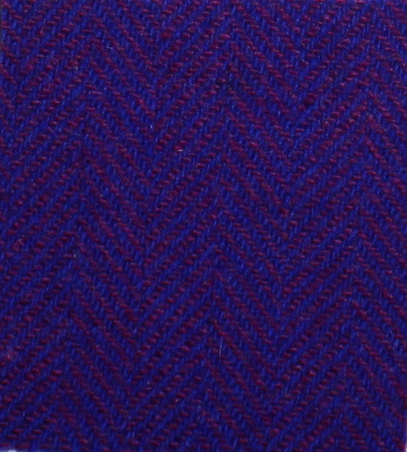 Purple Herringbone Bolt Wool