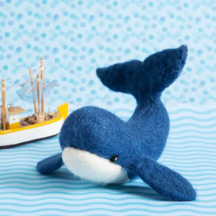 Whale Needle Felting Kit by Hawthorne Handmade