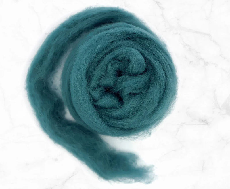 Corriedale Carded Wool Batt Roving - Jasper