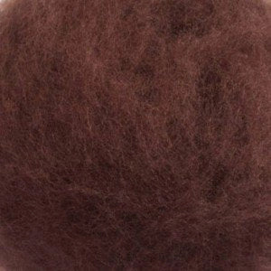 Maori Carded Wool Batt Roving - Chocolate