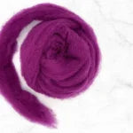 Corriedale Carded Wool Batt Roving - Purple