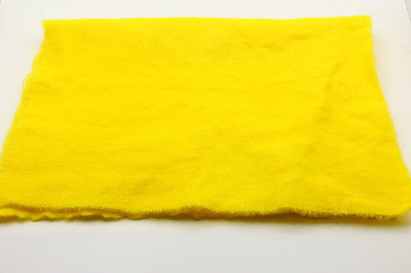 Sun Yellow- Hand Dyed Wool 7" Sweetheart Square