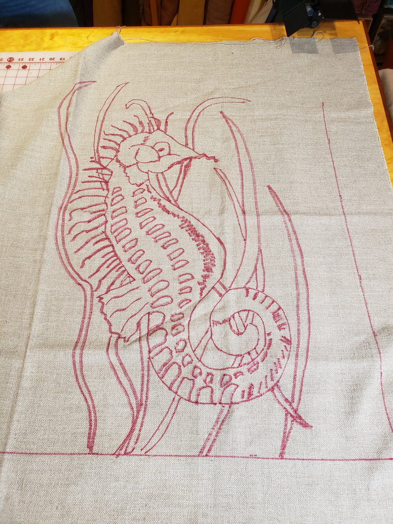 Seahorse Pattern (with bonus fine linen!)