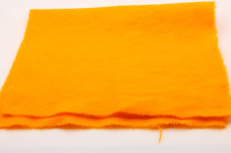 Orange Peel - Hand Dyed Wool 7" Sweetheart Square