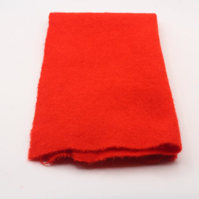 Lollipop Red - Hand Dyed Wool 7" Sweetheart Square