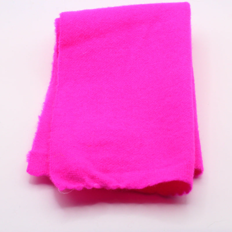 Hot Pink - Hand Dyed Wool 7" Sweetheart Square