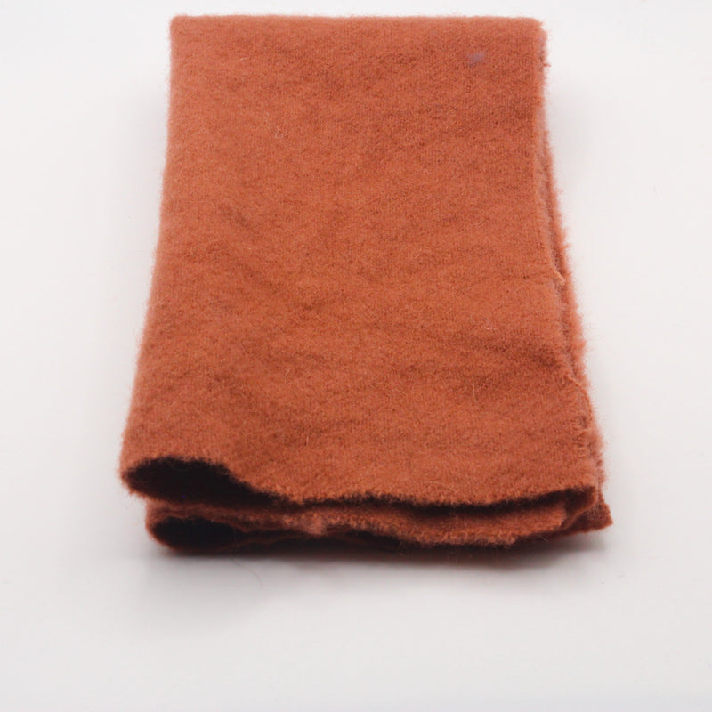 Reddish Brown - Hand Dyed Wool 7" Sweetheart Square