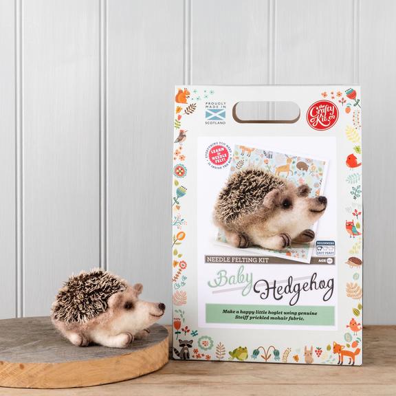 Baby Hedgehog Needle Felting Kit