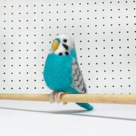 Bergin & Bath Blue Budgie (Parakeet) Needle Felting Kit