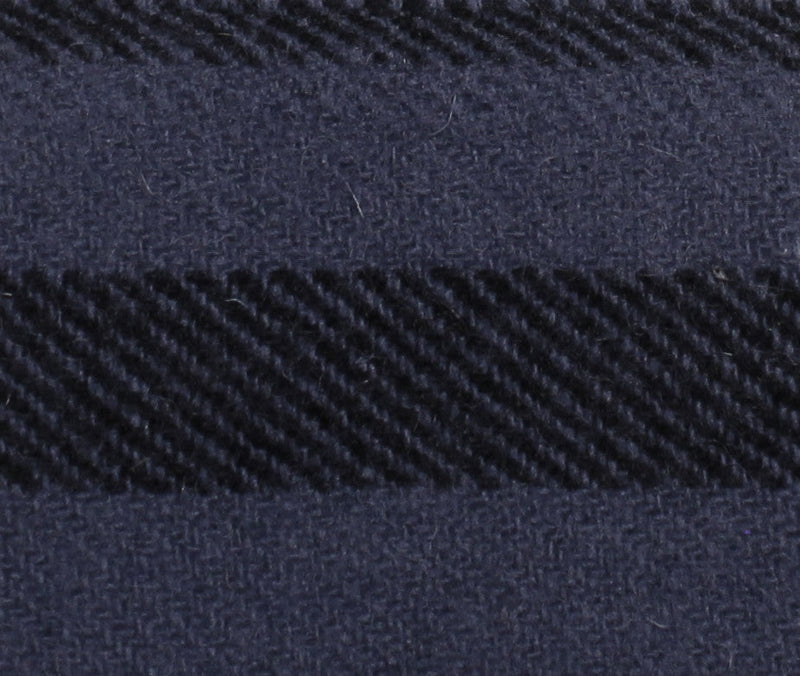 Black & Blue Stripe Bolt Wool 7" Sweetheart Square