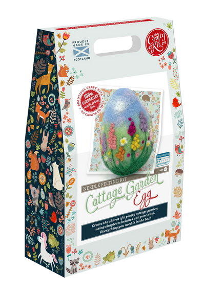 Cottage Garden Egg Needle Felting Kit