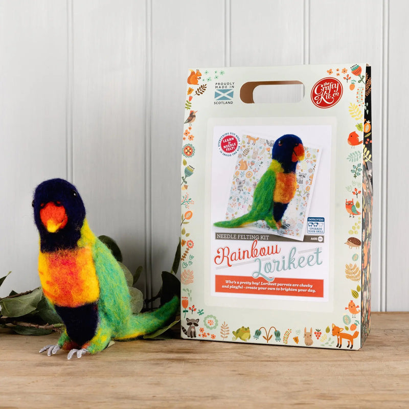 Rainbow Lorikeet Needle Felting Kit