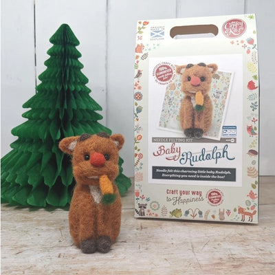 Baby Rudolph Needle Felting Kit