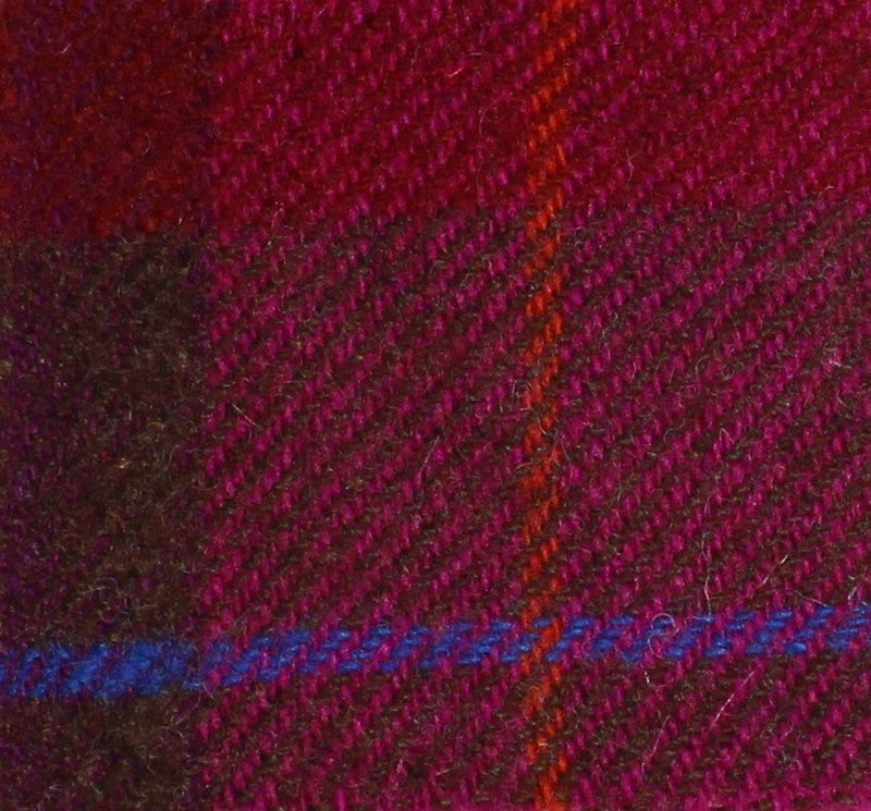 Cranberry Plaid Bolt Wool 7" Sweetheart Square