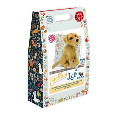 Yellow Lab Needle Felting Kit