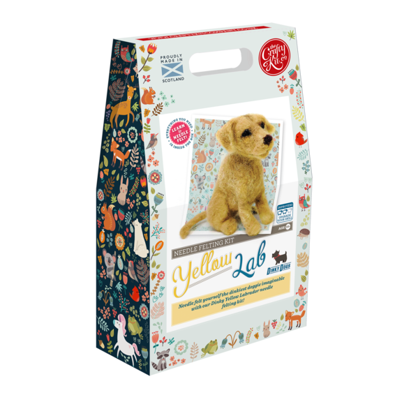 Yellow Lab Needle Felting Kit