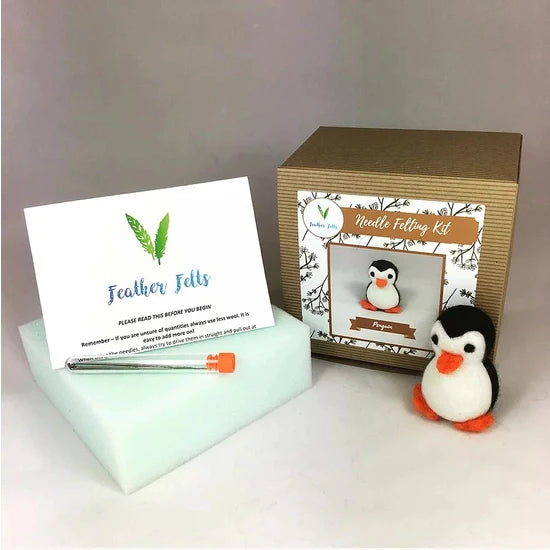 Feather Felts Penguin Needle Felting Kit