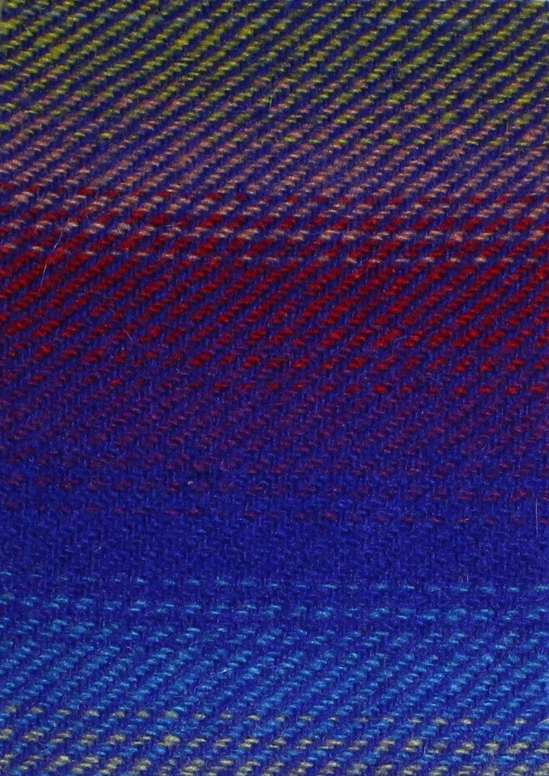 Rainbow Ombre Bolt Wool 7" Sweetheart Square